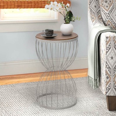 Βοηθητικό τραπεζάκι Art Maison Αστακός - White Walnut (35x35x58εκ.)