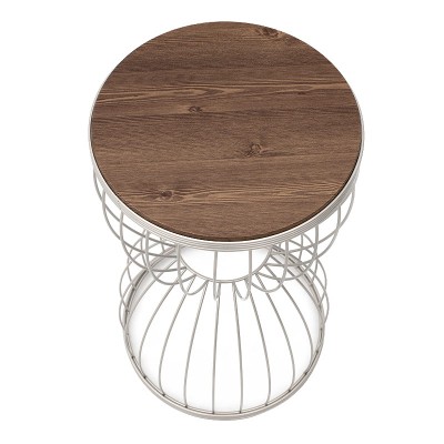 Βοηθητικό τραπεζάκι Art Maison Αστακός - White Walnut (35x35x58εκ.)