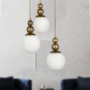 Φωτιστικό οροφής τρίφωτο Art Maison Καστελλιανά - Gold (30x30x85εκ.)