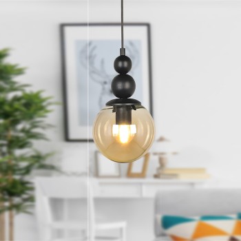 Φωτιστικό οροφής Μονόφωτο Art Maison Καστελλιανά - Black (15x15x70εκ.)