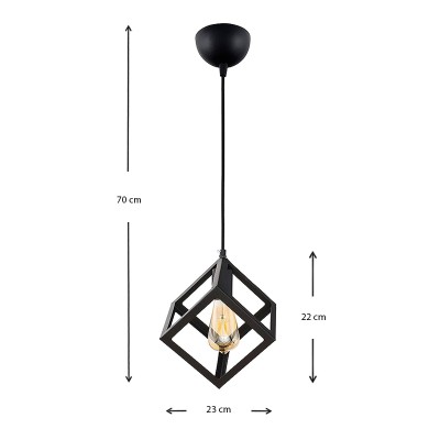 Φωτιστικό οροφής Art Maison Μάραθος - Black (22x22x70εκ.) Φωτιστικό οροφής Art Maison Μάραθος - Black (22x22x70εκ.)