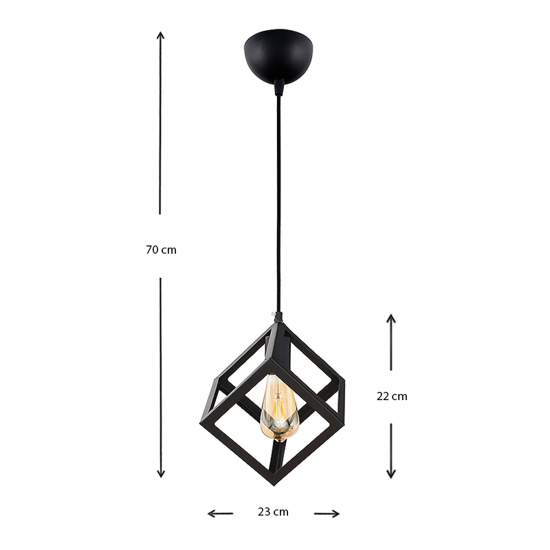 Φωτιστικό οροφής Art Maison Μάραθος - Black (22x22x70εκ.) Φωτιστικό οροφής Art Maison Μάραθος - Black (22x22x70εκ.)