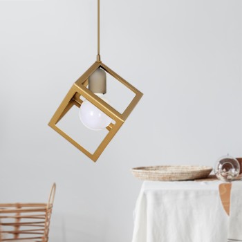 Φωτιστικό οροφής Art Maison Μάραθος - Gold (22x22x70εκ.)