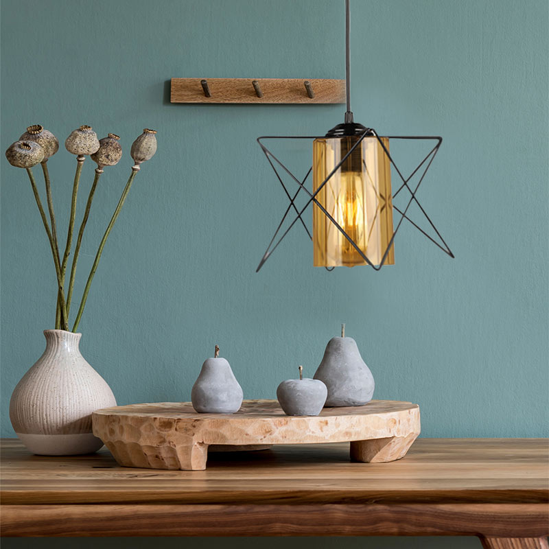 Φωτιστικό οροφής Art Maison Νικηθιανός - Black (17x17x50εκ.)