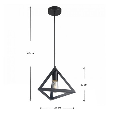 Φωτιστικό οροφής Art Maison Κλέφτικο - Black (24x24x66εκ.)