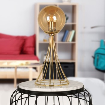 Φωτιστικό επιτραπέζιο Art Maison Αδελιανός - Gold (20x20x40εκ.)