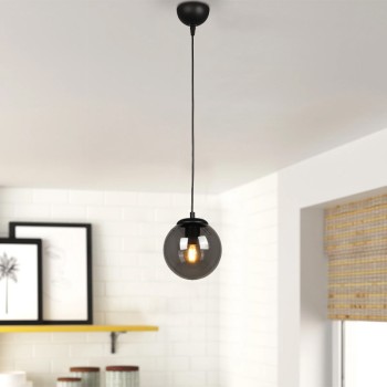 Φωτιστικό οροφής μονόφωτο Art Maison Μητάτο - Black (15x15x70εκ)