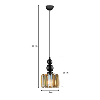 Φωτιστικό οροφής Art Maison Ποταμίδα - Black (15x15x65εκ.)