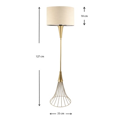 Φωτιστικό δαπέδου Art Maison Σύρος - Gold Beige (33x33x127εκ.) Φωτιστικό δαπέδου Art Maison Σύρος - Gold Beige (33x33x127εκ.)