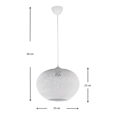 Φωτιστικό οροφής Art Maison Αντίτηλος - White (25x25x60εκ.)