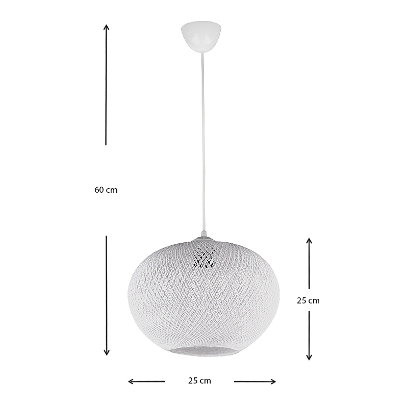 Φωτιστικό οροφής Art Maison Αντίτηλος - White (25x25x60εκ.)