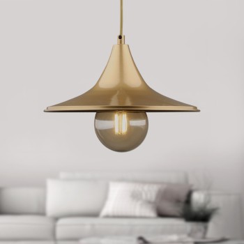 Φωτιστικό οροφής Art Maison Λιώνας - Gold (27x27x65εκ.)