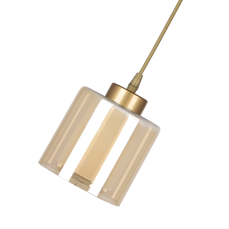 Φωτιστικό οροφής Art Maison Makoto E27 γυάλινο μονόφωτο χρώμα χρυσό Ø13x60εκ.