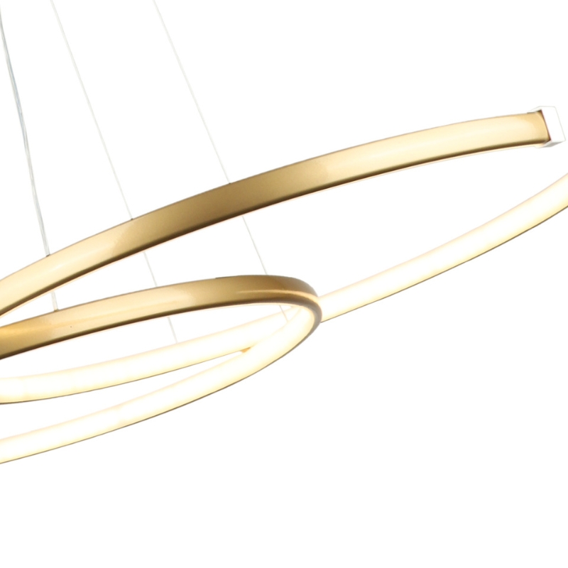 Φωτιστικό οροφής Led Art Maison Kaname μεταλλικό χρώμα χρυσό 70x48x65εκ.