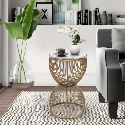 ΤΡΑΠΕΖΑΚΙ ΒΟΗΘΗΤΙΚΟ ART MAISON HAWAIIAN - GOLD WHITE MARBLE (34,5x56,5εκ.)