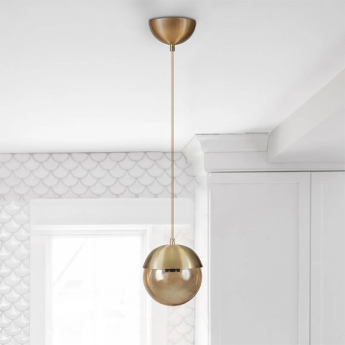 Φωτιστικό οροφής μονόφωτο Art Maison Σούδα - Gold (15x15x70εκ.)