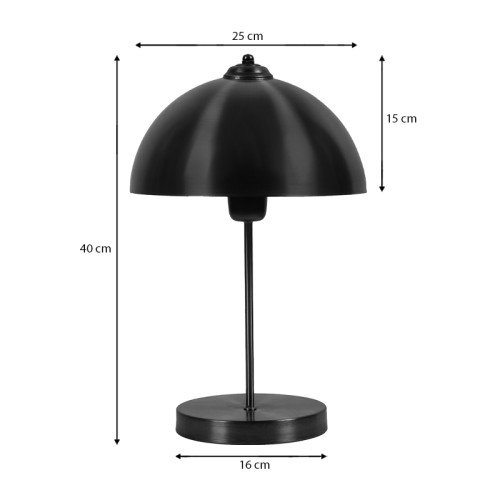 Φωτιστικό επιτραπέζιο Art Maison Αγριόμανδρα - Black (25x25x40εκ.)
