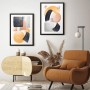 Πίνακας 2 Τεμαχίων Art Maison Frederick J. Brown - Black White Yellow (35x45x2εκ)