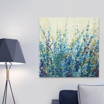 Πίνακας σε καμβά Art Maison James Brantley - Blue Beige (50x50x3εκ.)