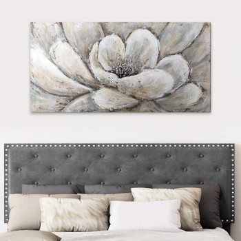Πίνακας σε καμβά Art Maison Arthello Beck - White Gold (140x70x3εκ.)