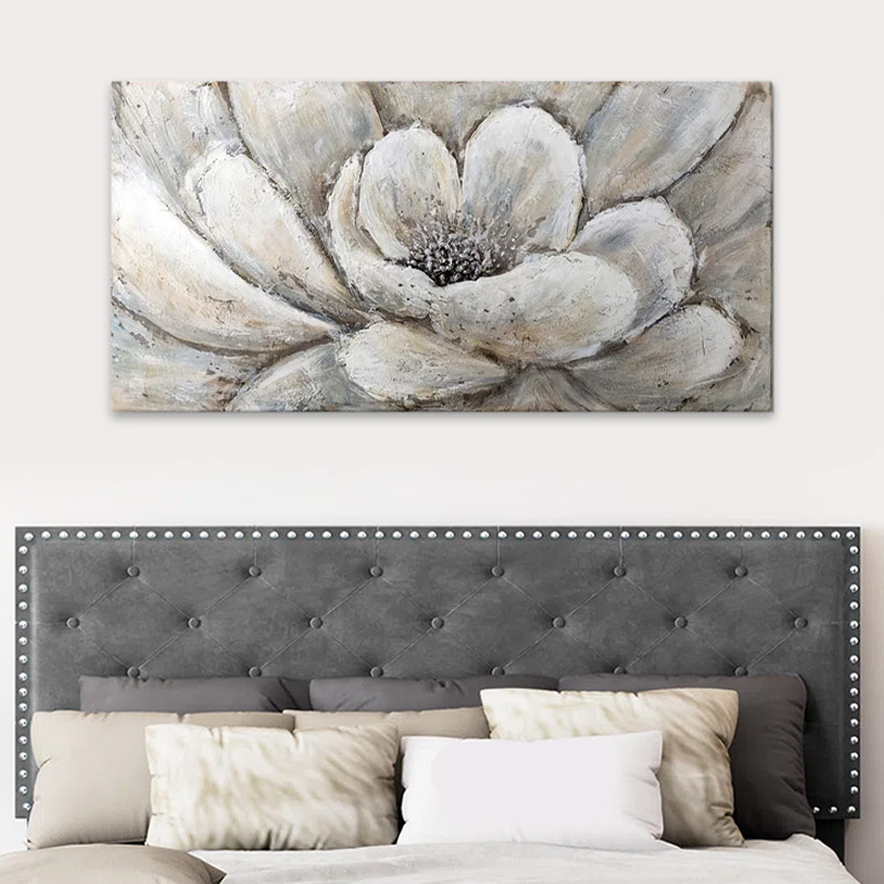 Πίνακας σε καμβά Art Maison Arthello Beck - White Gold (140x70x3εκ.)