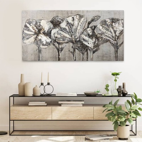 Πίνακας σε καμβά Art Maison Arthello Beck - Black White Gray (120x60x3εκ.)