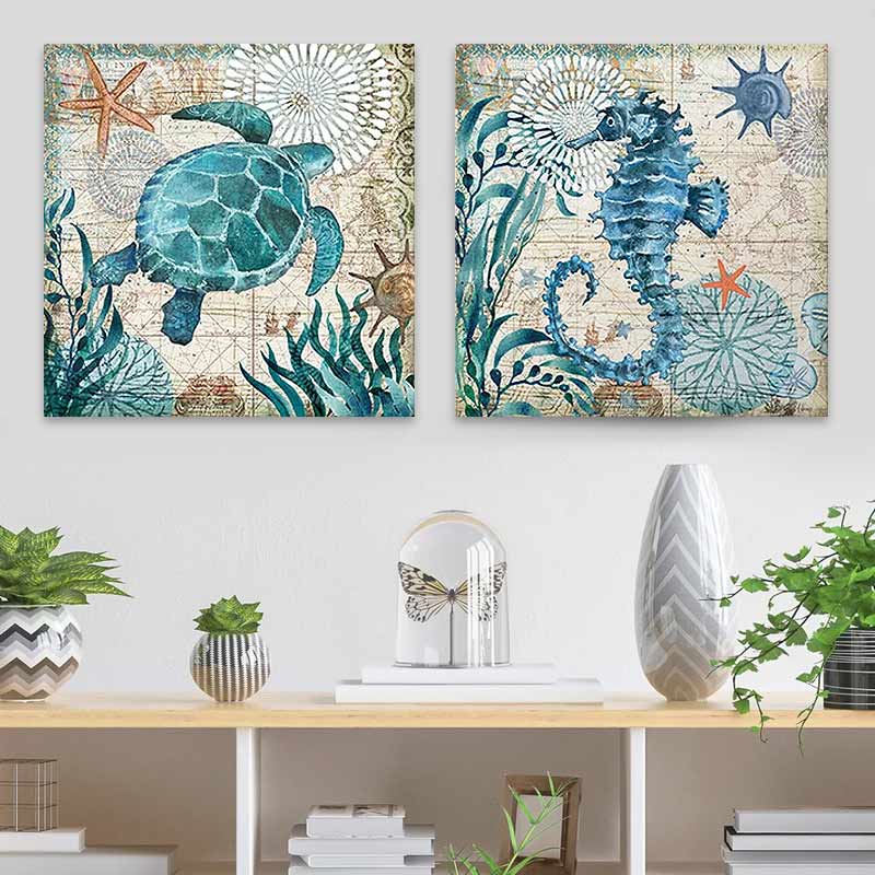 Πίνακας σε καμβά 2 τεμαχίων Art Maison Romare Bearden - Blue White (83x40x3εκ.) Πίνακας σε καμβά 2 τεμαχίων Art Maison Romare Bearden - Blue White (83x40x3εκ.)