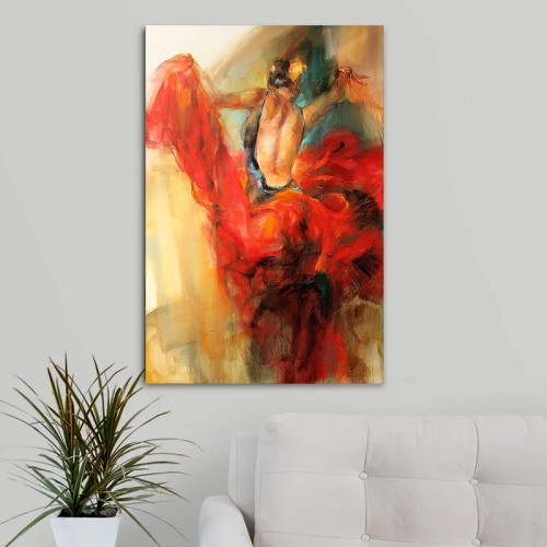 Πίνακας σε καμβά Art Maison Romare Bearden - Orange (60x90x3εκ.)
