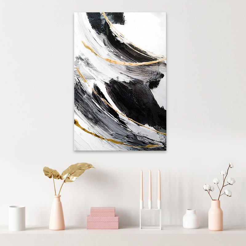 Πίνακας σε καμβά Art Maison Benny Andrews - White Gold Black (50x75x3εκ.) Πίνακας σε καμβά Art Maison Benny Andrews - White Gold Black (50x75x3εκ.)