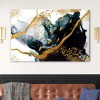 Πίνακας σε καμβά Art Maison Steve R. Allen - Blue Gold White (140x100x3εκ.)