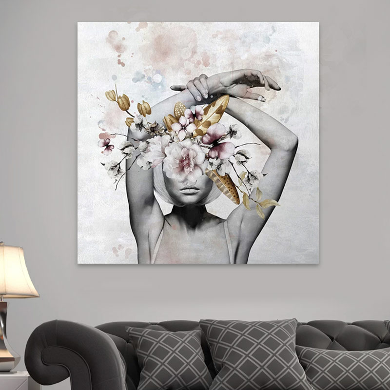 Πίνακας σε καμβά Art Maison Laylah Ali - White Pink (100x70x3εκ.) Πίνακας σε καμβά Art Maison Laylah Ali - White Pink (100x70x3εκ.)