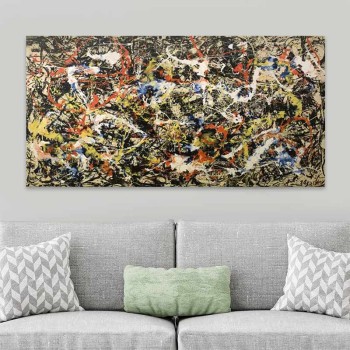 Πίνακας σε καμβά Art Maison Larry D. Alexander - Multicolor (120x60x3εκ.)
