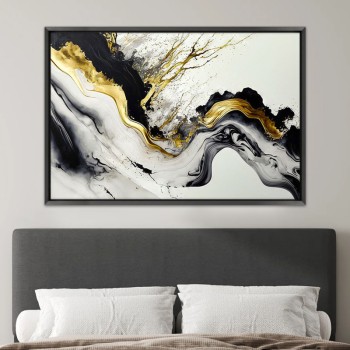 Πίνακας σε καμβά Art Maison Mequitta Ahuja - White Black (140x70x3εκ.) Πίνακας σε καμβά Art Maison Mequitta Ahuja - White Black (140x70x3εκ.)