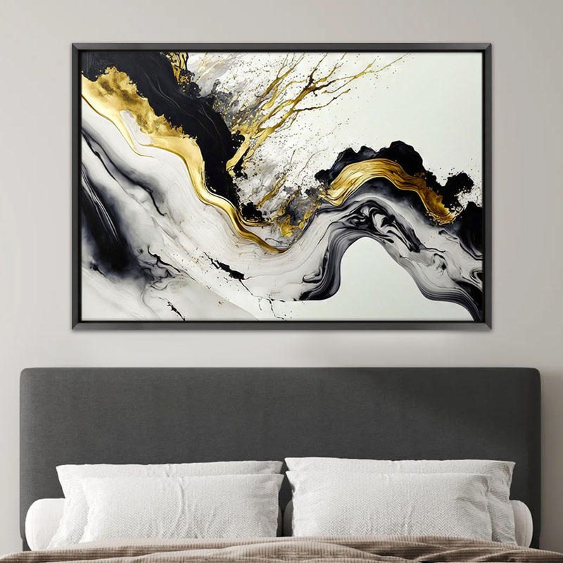 Πίνακας σε καμβά Art Maison Mequitta Ahuja - White Black (140x70x3εκ.) Πίνακας σε καμβά Art Maison Mequitta Ahuja - White Black (140x70x3εκ.)