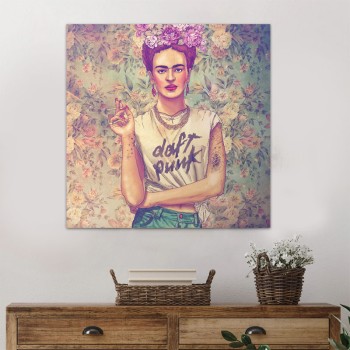 Πίνακας σε καμβά Art Maison Terry Adkins - White Pink (60x60x3εκ.)