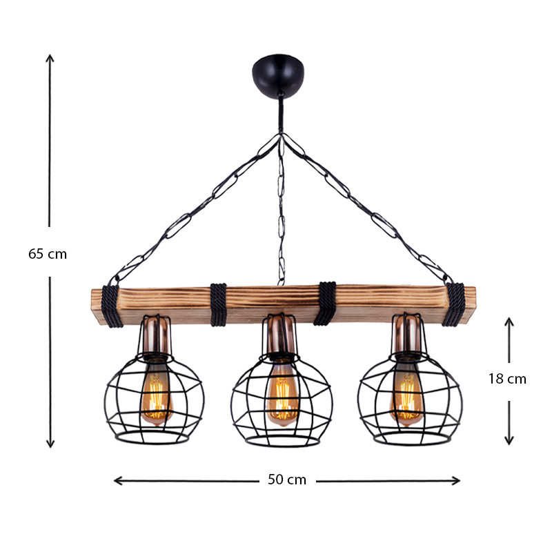 Φωτιστικό οροφής Τρίφωτο Art Maison Κιμουριώτης - Black Walnut (50x15x65εκ) Φωτιστικό οροφής Τρίφωτο Art Maison Κιμουριώτης - Black Walnut (50x15x65εκ)