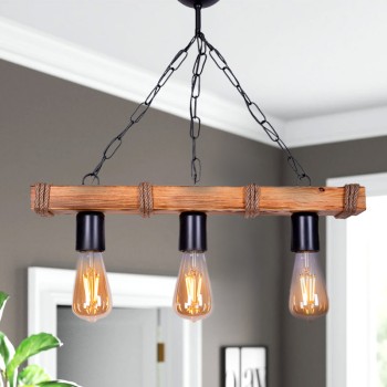 Φωτιστικό οροφής Art Maison Καρδιώτισσα - Walnut Natural (50x10x65εκ.)