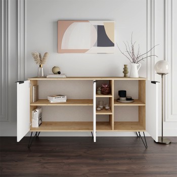 Μπουφές Art Maison ΠΥΘΑΡΑ - Natural White (142x35,6x83εκ.)