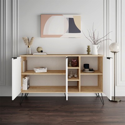 Μπουφές Art Maison ΠΥΘΑΡΑ - Natural White (142x35,6x83εκ.) Μπουφές Art Maison ΠΥΘΑΡΑ - Natural White (142x35,6x83εκ.)
