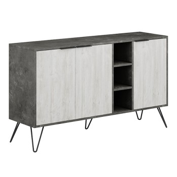 Μπουφές μελαμίνης Art Maison ΒΟΡΚΩΤΗ - Gray White (142x35,6x83εκ.)