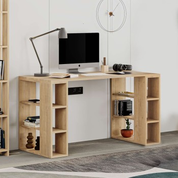 Γραφείο Art Maison ΜΟΝΟΛΙΘΟΣ - Oak (140x60x75εκ.)