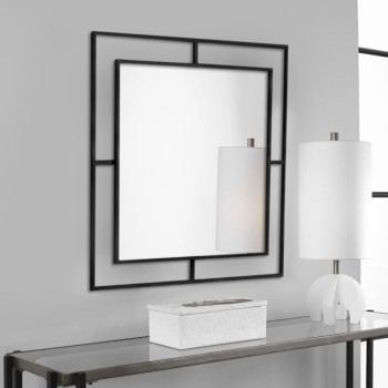 Καθρέφτης τοίχου Art Maison Κρητίνια - Black (58,6x2x58,6εκ.)