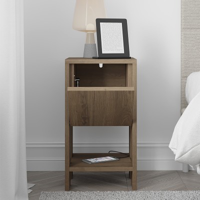 ΚΟΜΟΔΙΝΟ ART MAISON MOSSORO - WALNUT (30x30x55εκ.) ΚΟΜΟΔΙΝΟ ART MAISON MOSSORO - WALNUT (30x30x55εκ.)