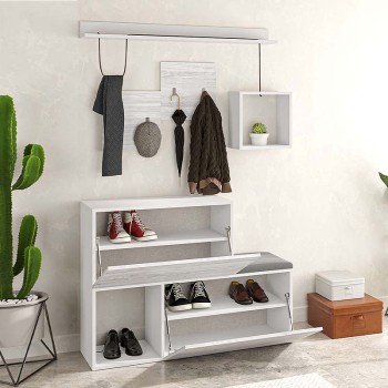 Παπουτσοθήκη Art Maison ΛΙΝΔΟΣ - White (120x36,5x87,5εκ.) 