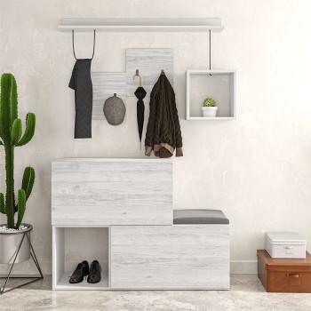 Παπουτσοθήκη Art Maison ΛΙΝΔΟΣ - White (120x36,5x87,5εκ.) 