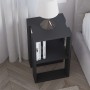 Κομοδίνο - τραπεζάκι βοηθητικό Art Maison Αμμουλιανή - Charcoal (34x30x55εκ.)