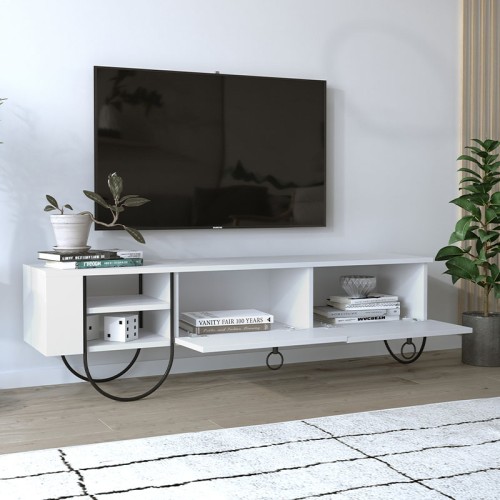 Έπιπλο τηλεόρασης Art Maison Μυτιλήνη - White (151x35x43εκ.)