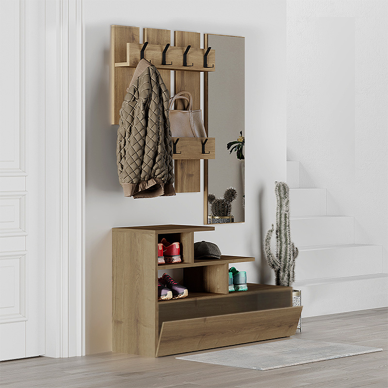 ΕΠΙΠΛΟ ΕΙΣΟΔΟΥ ART MAISON FAIRFIELD - LIGHT WALNUT (100x30x61εκ.)