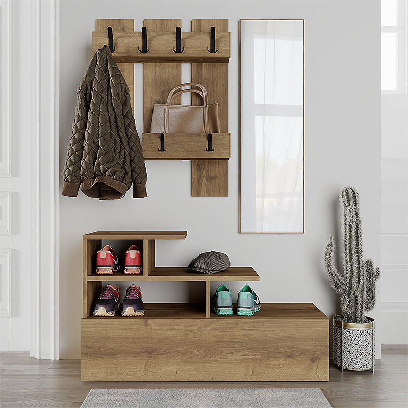 ΕΠΙΠΛΟ ΕΙΣΟΔΟΥ ART MAISON FAIRFIELD - LIGHT WALNUT (100x30x61εκ.)