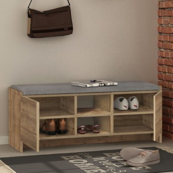 Παπουτσοθήκη Art Maison ΛΙΝΔΟΣ - Brown (110x37x43εκ.) 